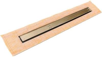 48" FCS Series Complete Kit with Tile Insert Frame in Satin Champagne