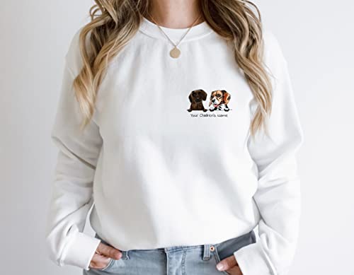 Custom Dog Mom Sweatshirt, Custom Dog Dad Hoodie, Comfort Colors Sweatshirt, Personalized Dog Hoodie, Dog Lovers Sweatshirt, Gift For Mom, Father's Day Gift #TOP2