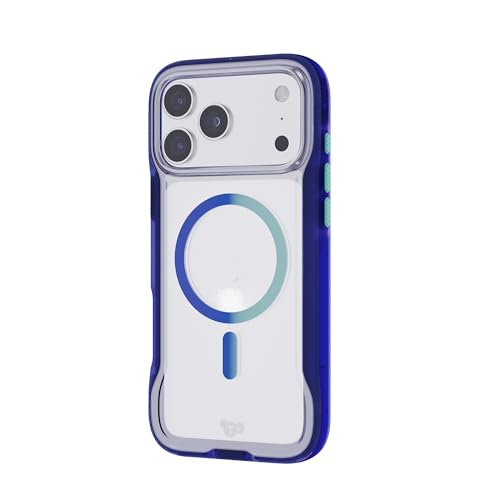 Coque iPhone 17 Pro Max Tech21 EvoPro MagSafe antichoc bleu - 5
