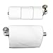 Industrial Pipe Design Triple Toilet Paper Storage/Single Kitchen Towel Holder - Satin Nickel