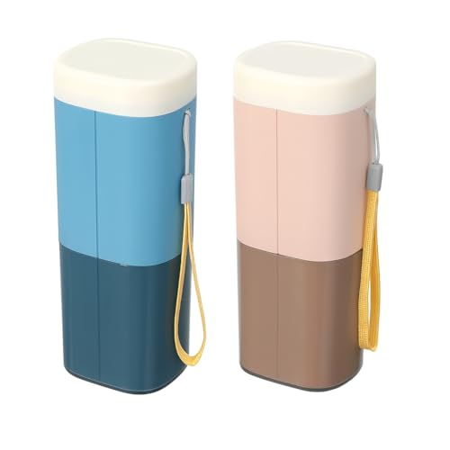 Image of Shopiable Store Plastic Travel Toothbrush Case Multifunctional Toothpaste Container Portable Business Trips Wash Cup Holder Organizer Towel Storage Box For Traveling,Camping,Business Trip School(2)