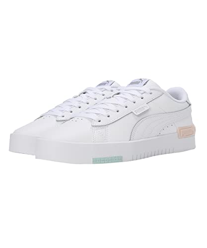 Image of PUMA Women's Sneaker, White White Silver Eggshell Blue, 8.5