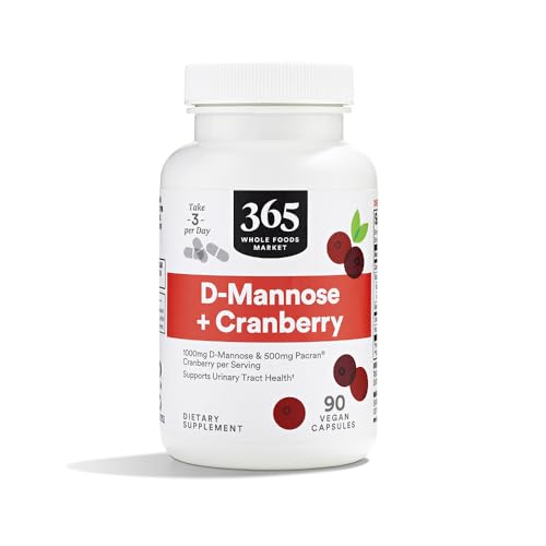 365 by Whole Foods Market D-Mannose With Cranberry 90 Count