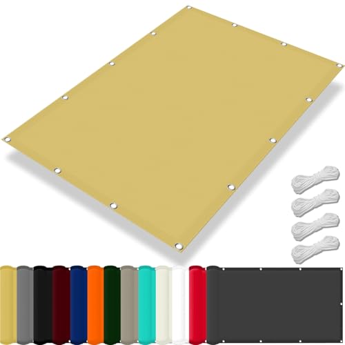Filet d'ombrage extérieur pour terrasse protection 98% UV sable - 2
