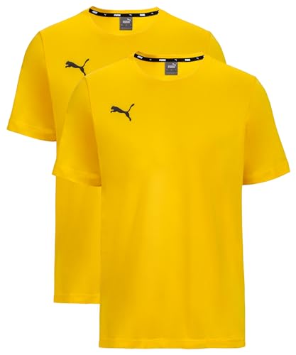 PUMA T-Shirt 2er Pack Doppelpack - Yellow - Gr. L