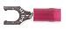 Fork Terminal, Lockng, 8 Stud, Red, PK100