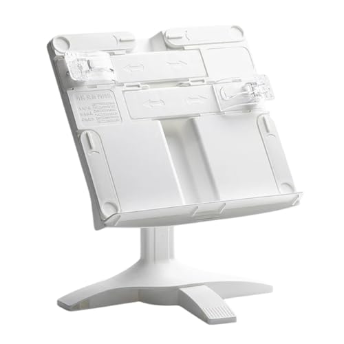 for Ivory Whitehands Book Stands Reading, Angles Height Adjustable Holder with Paper Clip Textbook Cookbooks Tablet New 2025 High Reliable Electronic Component