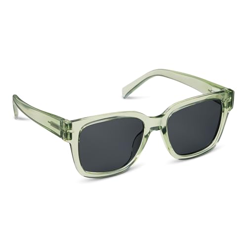 Peepers by PeeperSpecs Oversized Unisex Paloma Sun Polarized Square Sunglasses, Gray, +0.002