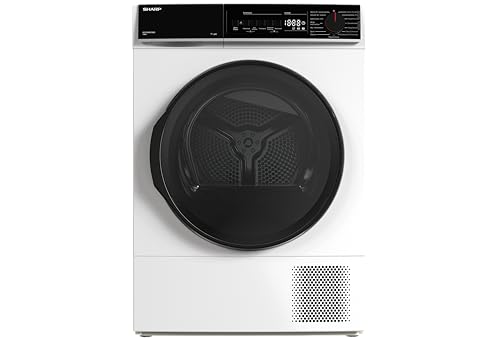 Sharp KD-PRO0S7GWD-DE Wäschetrockner, 10kg, D, WiFi, 15 Programme inkl. 20-Minuten-Schnelltrockenprogramm, Weiß