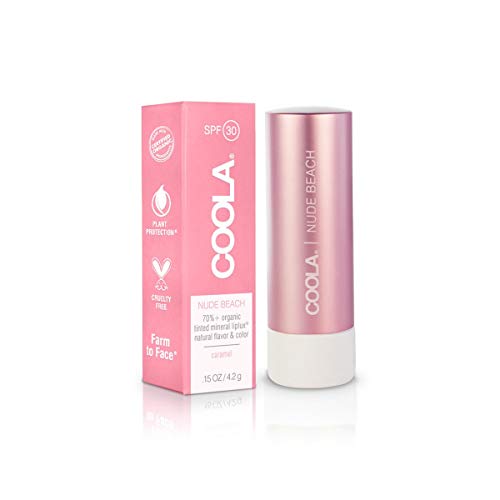 COOLA Organic Liplux Sunscreen Tinted Lip Balm Set, 3 Pack, Broad Spectrum SPF 30, Reef-Safe, 0.15 Oz Each