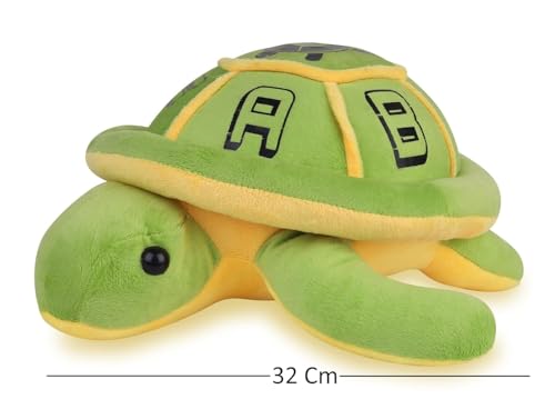 Image of Plush Stuffed Animal Toy | Ultra Soft and Cuddly Teddy for Kids and Adults | Cute Hugging Doll for Gifting, and Bedroom Decor (Turtle)