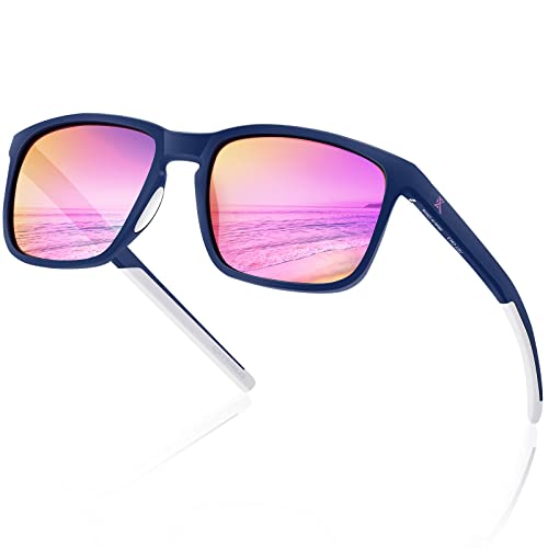 Extremus Fitz Roy Polarized Sunglasses, Lifestyle Ultra-Grip, 100% UV Protection Ultra-Light EVONIK TR90 Frames, Seawater Corrosion Resistant Sun Glasses for Driving Fishing Outdoors, Men and Women