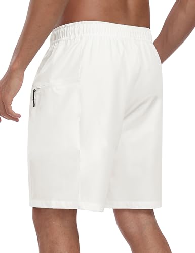 MoFiz Men's Swim Trunks 9" Quick Dry Mens Broad Beach Shorts Stretch Mens Swim Shorts3