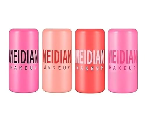 4pcs rubores en gelatina rubor todo en uno para ojos mejillas y labios rubor en gelatina kit de maquillaje Ruboren barra Regalos para San Valentín Día de la Madre Mujer Acción de Gracias y Navidad