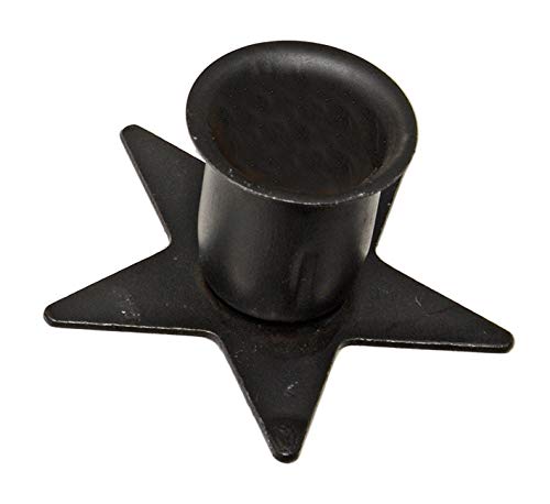 Saving Shepherd 3 Star Candle Holder Set - Wrought Iron Country Metal Stars by Amish Blacksmith Lancaster Pennsylvania USA