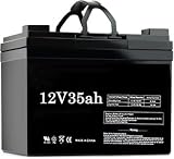 Battery 12 Volt 33ah Marine Deep Cycle HI Performance Battery Ideal for Boats and 18-35lb Minn Kota, Minnkota, Cobra, Sevylor and Other Trolling Motor Replaces (12V 35AH, Group U1) Beiter DC Power