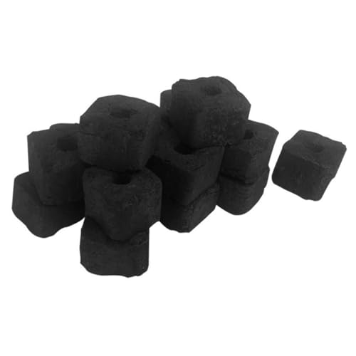 jojofuny Bambou Sans Fumée Petit Format pour Barbecue Coréen et Camping Chauffage et Odeur Neutre Briquettes Naturelles pour Gril Extérieur et Foyer