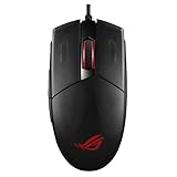ASUS Optical Gaming Mouse Strix Impact II | 6200 DPI Sensor, 220 IPS | Ambidextrous & Ergonomic Wired Mouse | Aura Sync RGB | Configurated/Replaceable Mice Switches