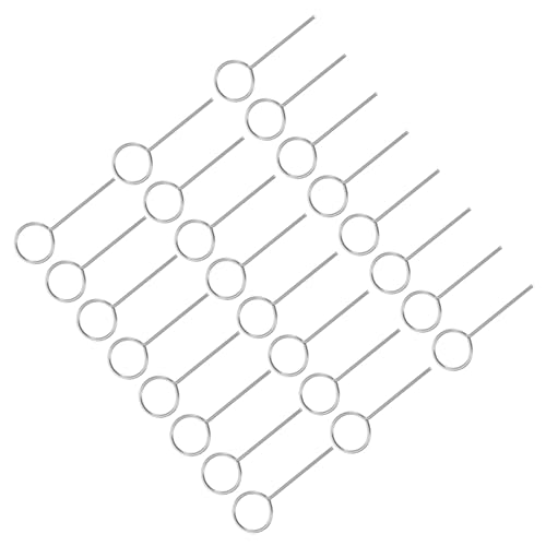 IWOWHERO 100 Piezas Extractor Sim de Acero Plata Agujas para Expulsar Tarjetas Teléfono Móvil Herramienta para Bandejas Sim Smartphones