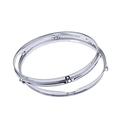 12 Inch Snare Drum Hoop Rim 6 Lug Zinc Alloy Replacement Parts for Tom Drum Set Percussion Instrument