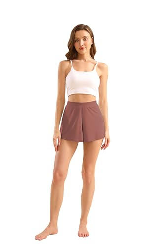 5 Pack Modal Soft Lounge Shorts for Women High Waist Casual Sleepwear Cozy Pajama Bottom Comfy Pajama4