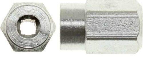 Miniatura 2 de Tjpoto Paquete De 2 Tuercas Cuadradas Con Agujero Flexible Para Eje Flexible, Mini Sierra, Accesorio De Ángulo Recto, Pieza De Repuesto Para Dremel