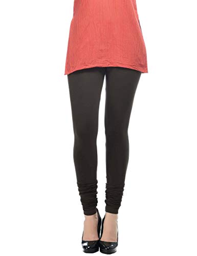 Image of Frenchtrendz Women's Cotton Spandex Stretchable Mid Rise Slim Fit Churidar Leggings Pull On