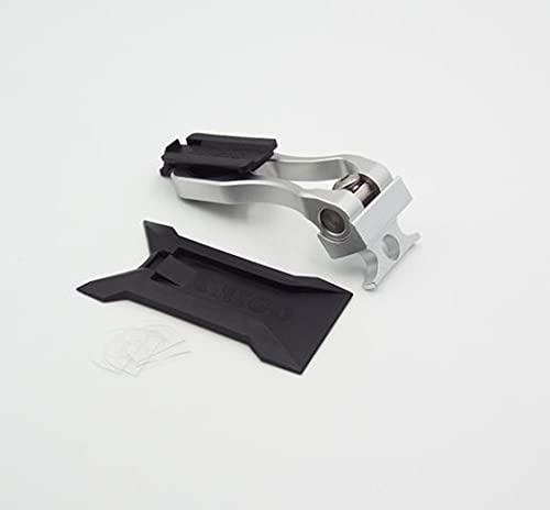Soporte para teléfono Brompton TRIGO de aluminio plateado para bicicleta plegable 2