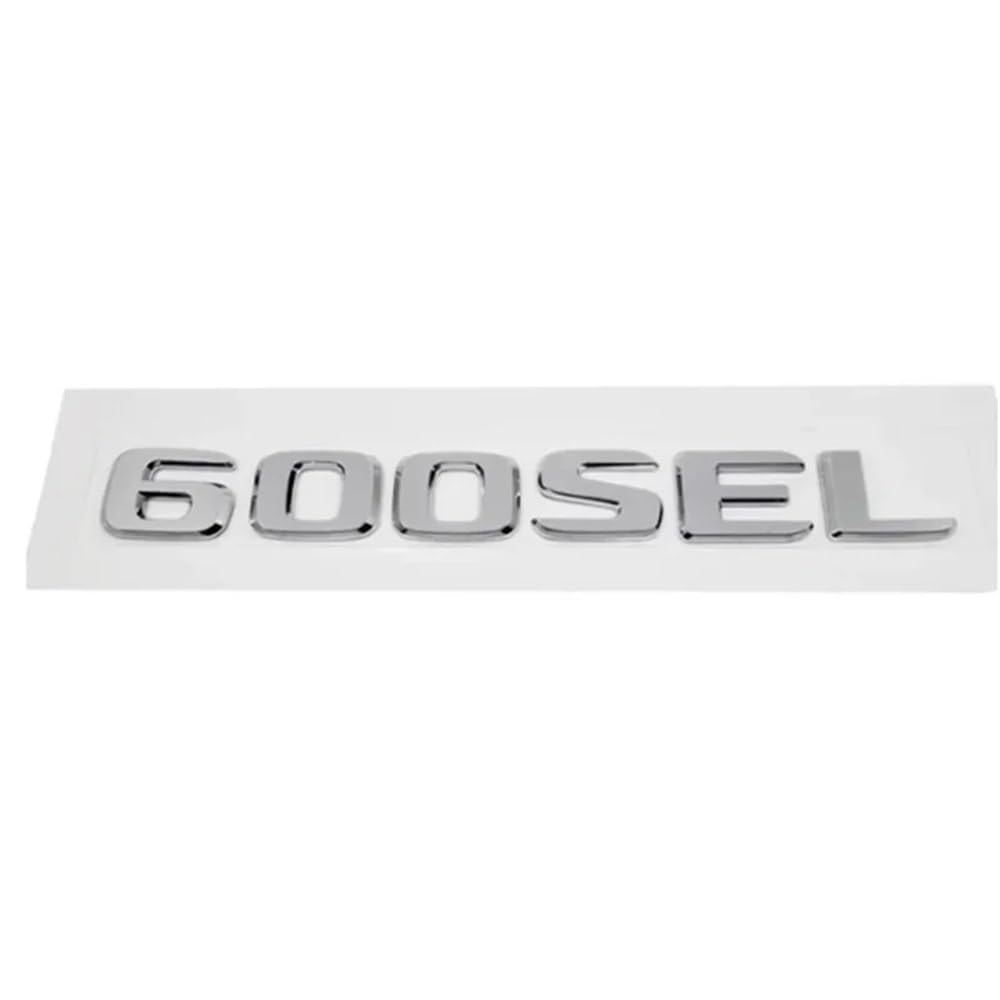 ABS Trunk Rear Logo Badge Emblem Sticker Compatible With Mercedes Benz S Class W126 W140 W220 W221 W222 300SEL 500SEL 560SEL 600SEL(600SEL)