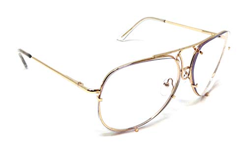 Dweebzilla Retro Turbo Floating Lens Aviator Sunglasses