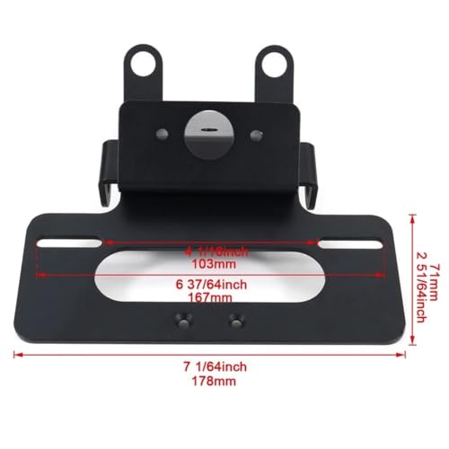 Support plaque immatriculation moto CBR125R CB300F en alu robuste