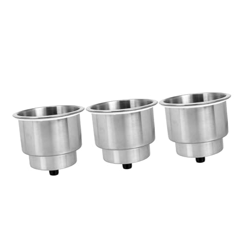 Porte gobelet bateau inox YARNOW 3 pièces support boissons encastrable pour ponton et kayak