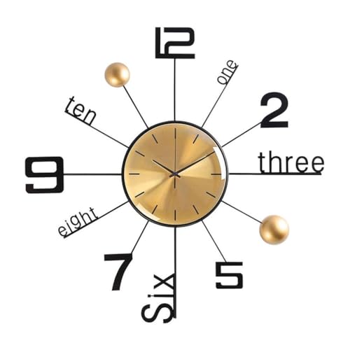 Horloge pour mur silencieuse XJBTBA pour salon et restaurant