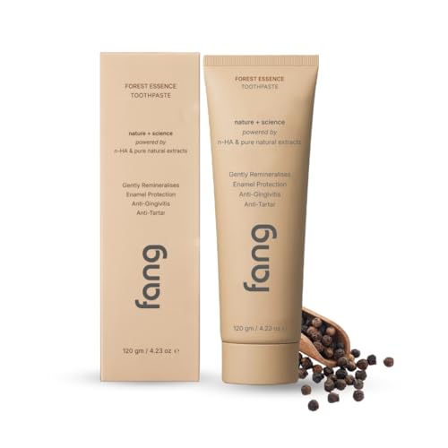 Fang Forest Essence Natural Toothpaste|Fluoride Free Hydroxyapatite|Teeth Whitening|Heals Sensitive Teeth|Fights Cavities,Gum Diseases & Bad Breath|Sls & Chemical Free|Organic, Vegan,1 Count