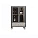 TOMYEUS Espositore portabottiglie per Vino Armadio for Vino, Armadio for Vino con Porte for armadi in Vetro e 1 cassetto, Perfetto for Bar a Domicilio Bar Mobile Bar Buffet per Cucina
