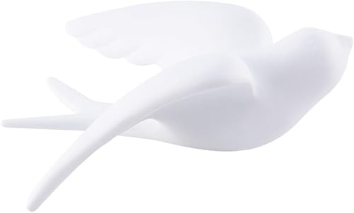 Miniatura 3 de Garneck 3 piezas de pájaros decorativos en 3D para colgar en la pared, pájaros de cerámica, decoración de pared, gaviotas mediterráneas, arte de