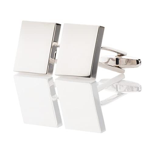 The Cufflink Company. gemelli quadrati in argento