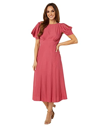 Ted Baker Tulipi Panelled Midi Tea Dress Mid Pink 0 (US 2)