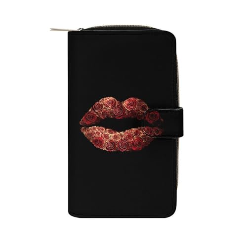Pochette longue en cuir avec fenêtre ID pour organiser vos cartes et votre monnaie facilement