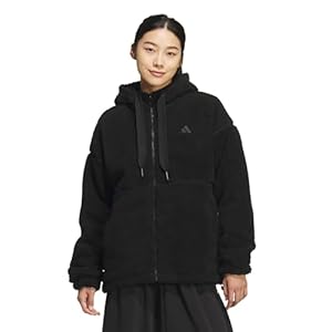 ［アディダス］ フリース マストハブ ボア FZ ジャケット レディース ブラック (KA0961)" 