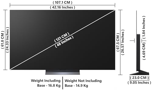 Image of LG 121 cm (48 Inches) OLED evo C5 Series 4K Ultra HD (3840 x 2160) Smart webOS OLED TV OLED48C56LA