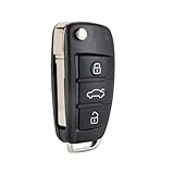 BestKeys 4 Buttons Entry Remote Keyless Car Key Fob Replacement for Audi Compatible with 2010-2014 A1 2006-2010 TT 2009-2010 R8 8X0837220D or 8X0837220 (1)