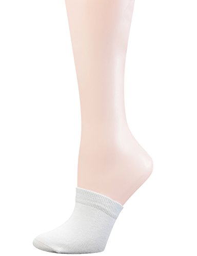 Yomandamor Womens 5 Pairs Toe Topper Liner Socks Half Socks with Seamless Toe2
