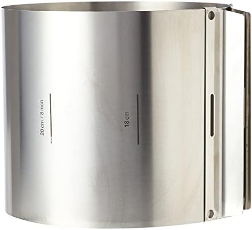 RBV Birkmann Easy Baking 429413 Cake Ring Extra High Height 15 cm, Spring band steel, Silver, Höhe