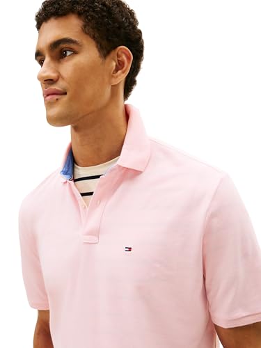 Image of Tommy Hilfiger Men's Short Sleeve Cotton Pique Polo Shirt in Classic Fit