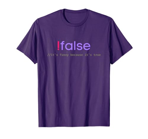 Funny False Programming - Geek Programmer Humor JS Coder T-Shirt