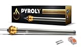 PYROLY Bujía para estufa de pellets compatible/adaptable PIAZZETTA/SUPERIOR/JOLLY MEC/INTERSTOVES/INVICTA/MCZ/FREEPOINT/RED/KAUSIFLAM/SKIA (150/140mm-Ø9,9mm-280W)