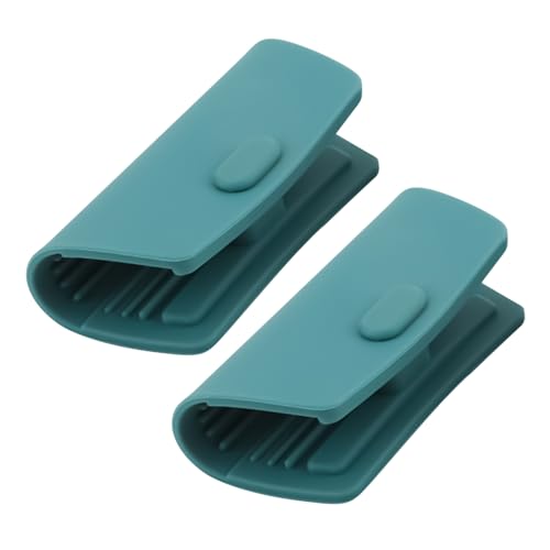 Cubremango de silicona, 2 unidades, fundas cálidas de silicona, protección antideslizante, aislante extendida, 8,5 cm, para parrillas de cocina, preparación de comidas