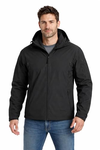 Opiniones y reviews de Impermeable Negro para comprar online. 44 Yarratech Chaqueta impermeable y cortavientos para hombre, forro de franela, color negro (MX/US, Alfa, XX-Grande, Regular, Regular, Negro)