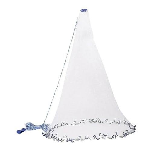 Filet de pêche filet à lancer monofilament avec plombs de capture